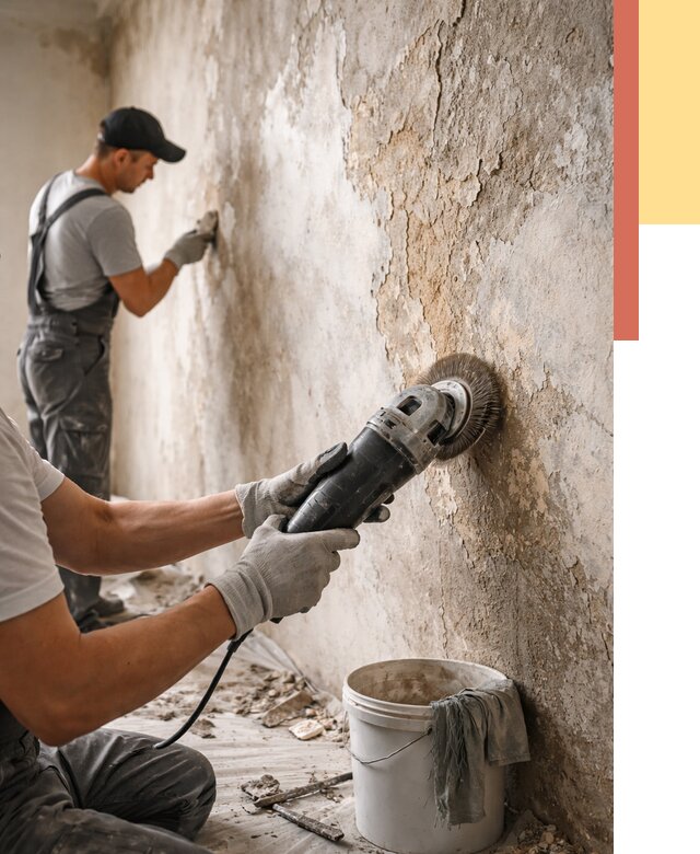 Снятие и удаление краски со стен в Ржеве от 2159 руб. — ОТДЕЛОЧНИК-Ржв