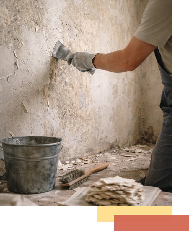 Удаление старой краски со стен в Ржеве качественно и быстро