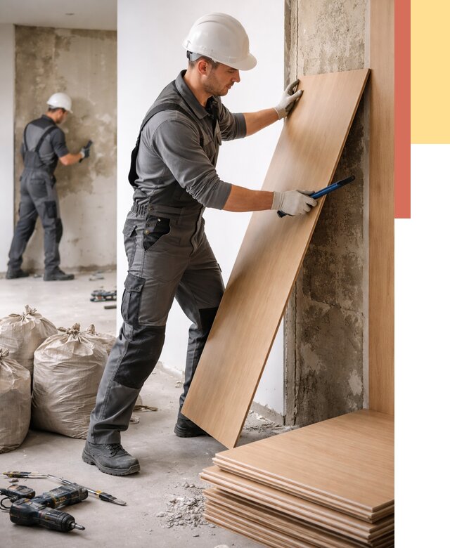 Демонтаж стеновых панелей в Ржеве от 3598 руб. за м² быстро и недорого | ОТДЕЛОЧНИК-Ржв