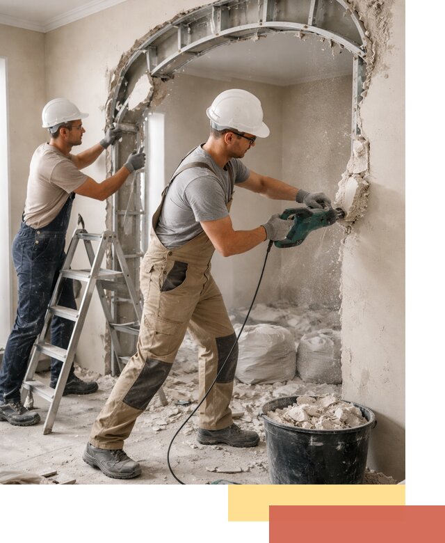 Демонтаж гипсокартонной арки в Ржеве быстро и аккуратно