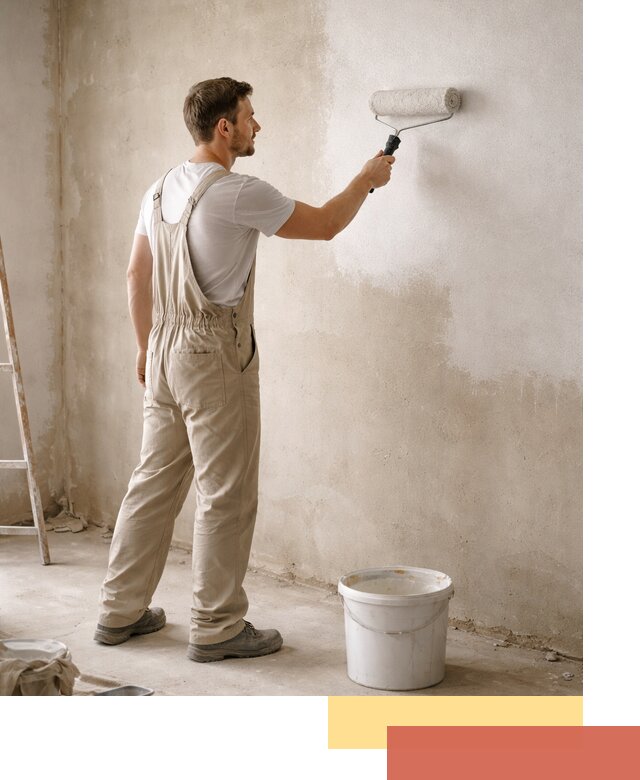 Грунтовка стен под отделку в Ржеве профессиональным раствором