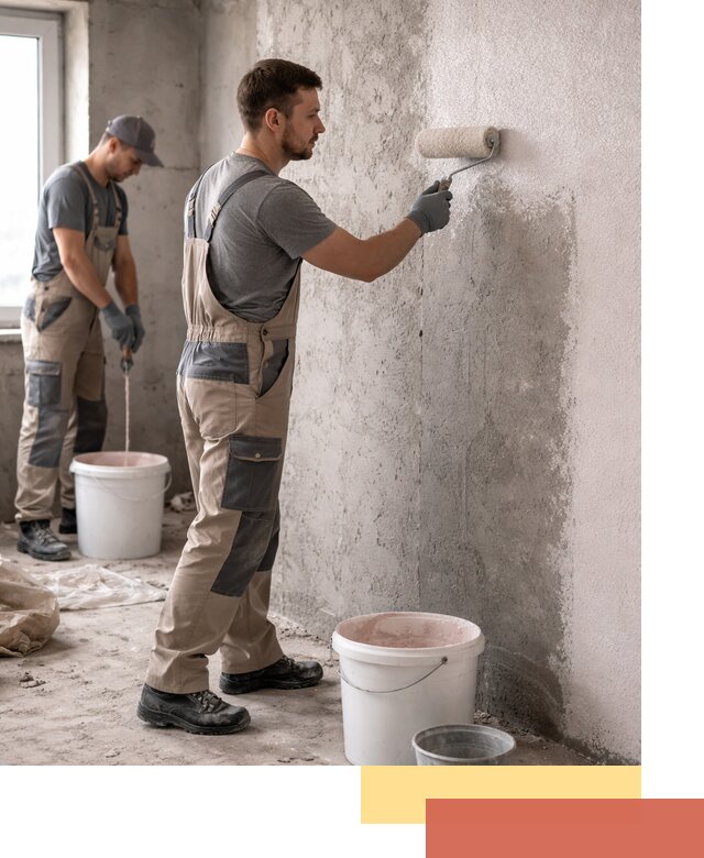 Нанесение бетоноконтакта на стены в Ржеве для последующей отделки