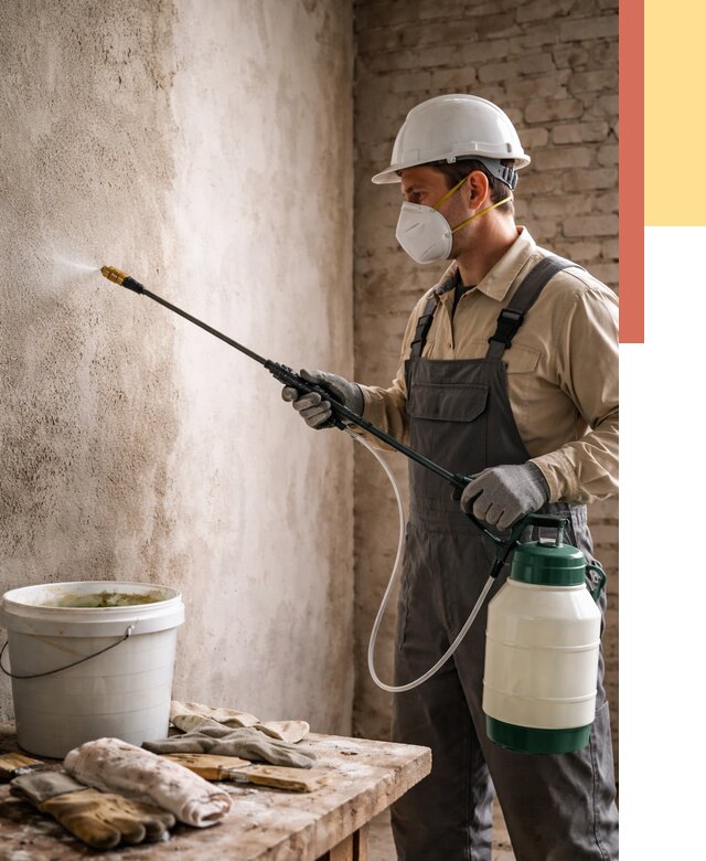 Антисептическая обработка стен в Ржеве от 1233 руб. — быстро и недорого | ОТДЕЛОЧНИК-Ржв