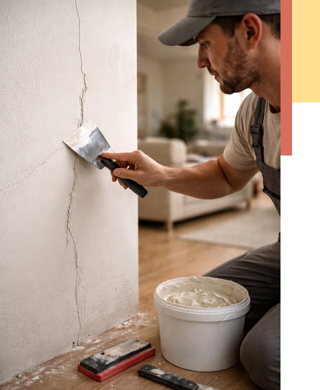 Заделка трещин и сколов в Ржеве от 2518 руб. — быстро и недорого | ОТДЕЛОЧНИК-Ржв