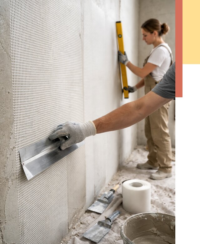 Армирование стен стеклосеткой в Ржеве от 3289 руб. под ключ | ОТДЕЛОЧНИК-Ржв