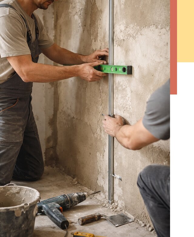 Установка штукатурных маяков в Ржеве от 7195 руб. — быстро и недорого | ОТДЕЛОЧНИК-Ржв