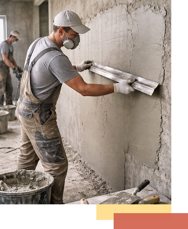 Штукатурка бетонных стен в Ржеве качественно и долговечно