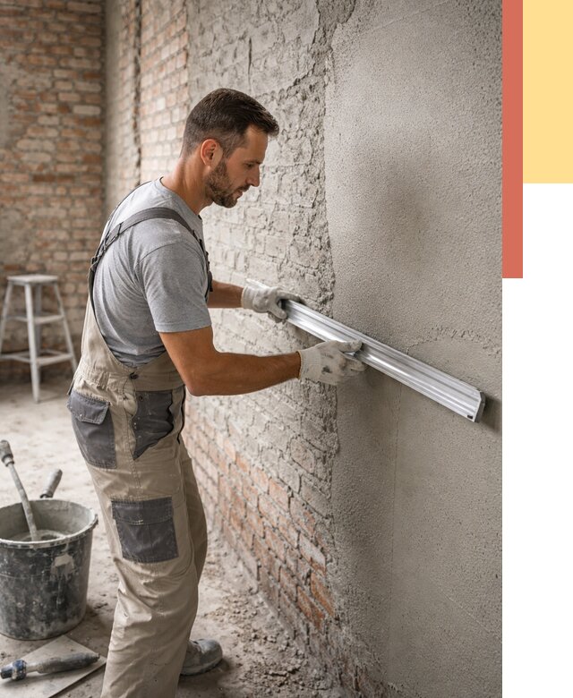 Штукатурка кирпичных стен в Ржеве от 4626 руб/м2 — быстро и недорого | ОТДЕЛОЧНИК-Ржв