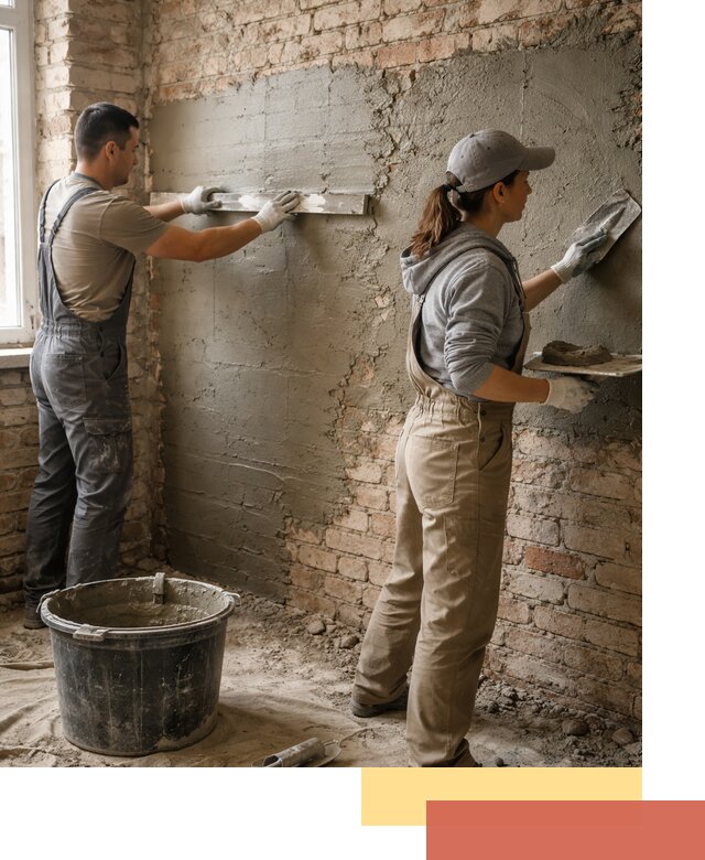 Штукатурка кирпичных стен в Ржеве — качественно и надежно