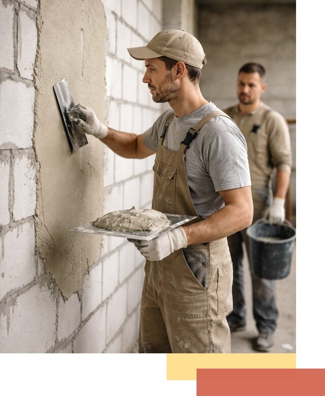 Штукатурка стен из газобетона в Ржеве под ключ