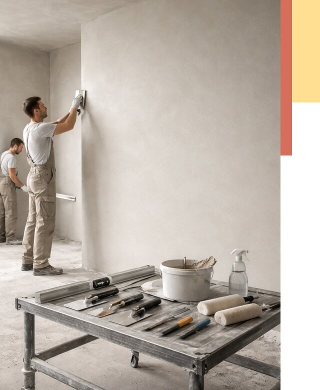 Штукатурка стен под покраску в Ржеве от 4626 руб./м² — качественно и недорого | ОТДЕЛОЧНИК-Ржв