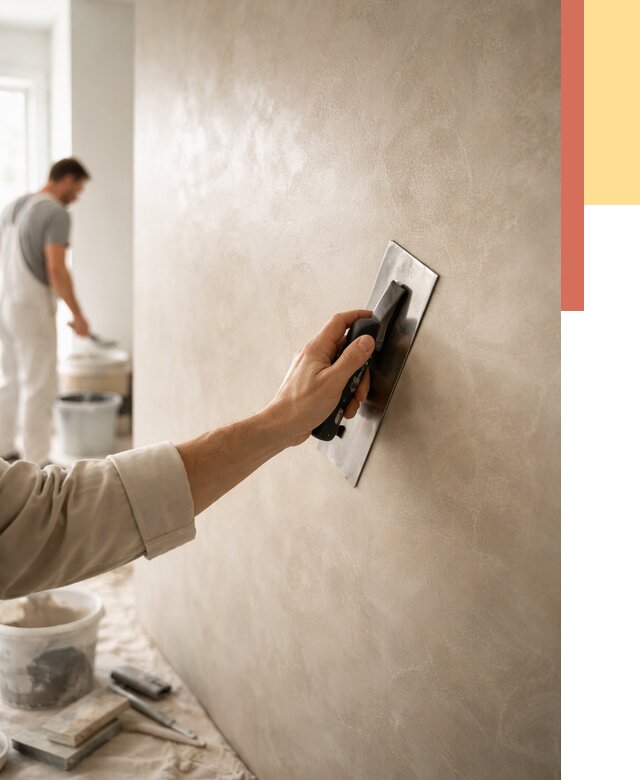 Венецианская штукатурка в Ржеве от 3598 руб/м² — нанесение стен под ключ | ОТДЕЛОЧНИК-Ржв