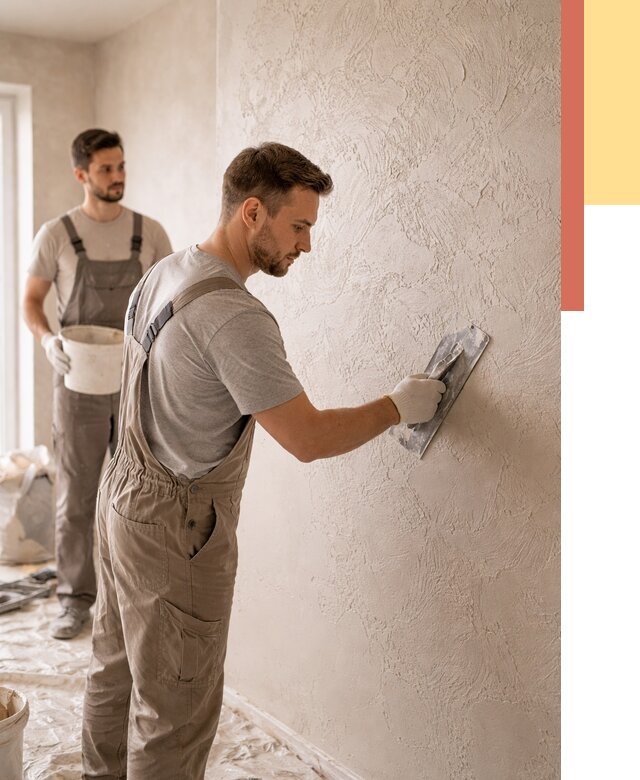 Фактурная штукатурка стен в Ржеве от 4317 руб./м² — заказать под ключ | ОТДЕЛОЧНИК-Ржв