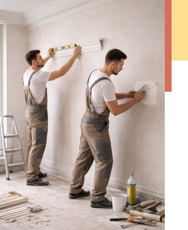 Монтаж лепнины на стены в Ржеве от 4626 руб. — недорого, быстро | ОТДЕЛОЧНИК-Ржв