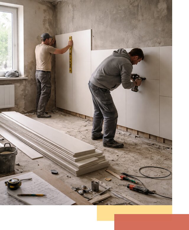 Монтаж ПВХ панелей на стены в Ржеве качественно и быстро