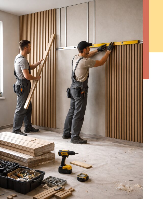 Монтаж реечных панелей на стены в Ржеве от 1233 руб. — быстро и недорого | ОТДЕЛОЧНИК-Ржв