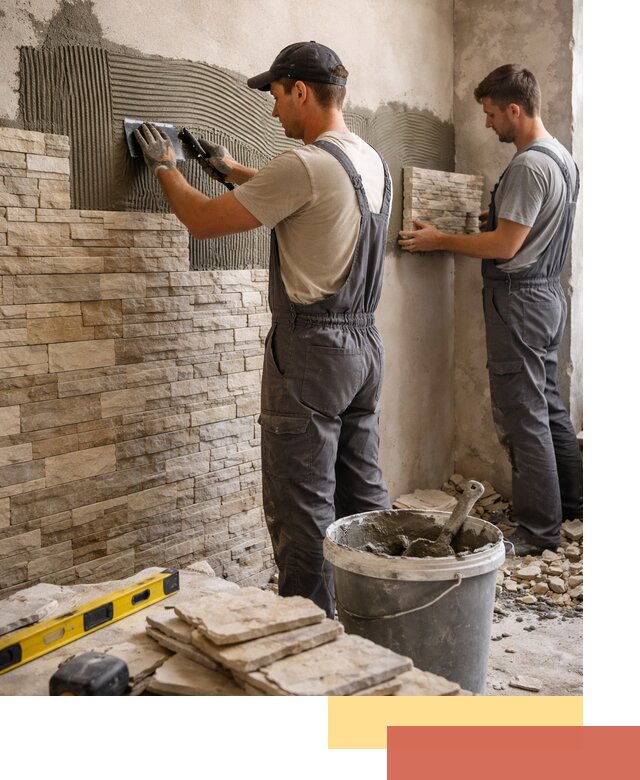 Монтаж искусственного камня в Ржеве — облицовка стен и фасадов