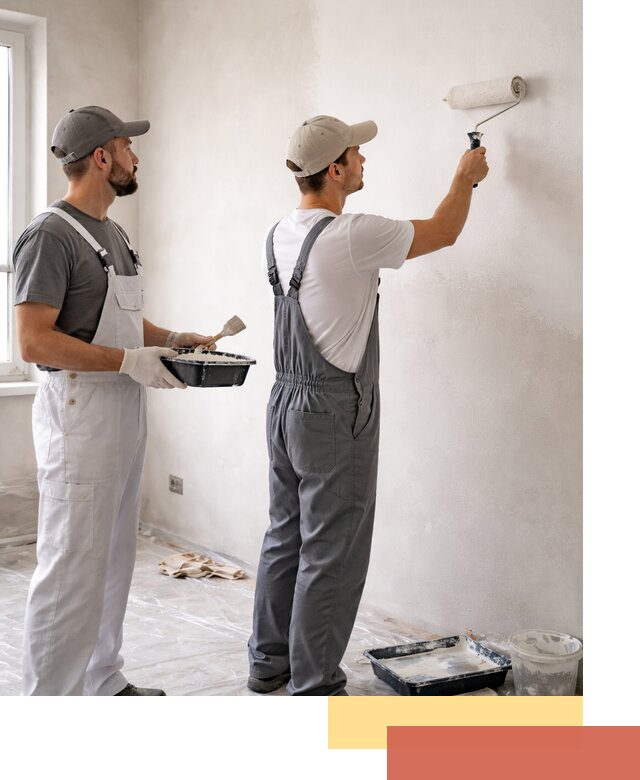 Покраска стен водоэмульсионной краской в Ржеве