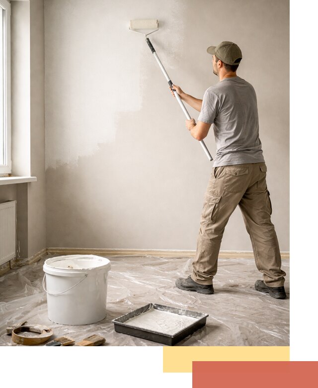 Покраска стен латексной краской в Ржеве качественно и быстро