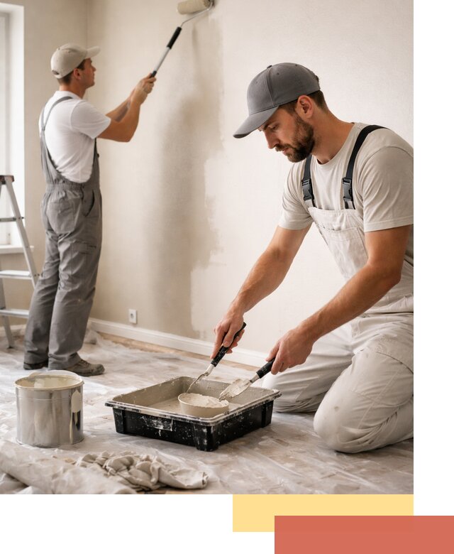 Покраска стен в квартире в Ржеве — профессионально и аккуратно