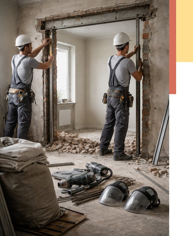 Расширение дверного проема в Ржеве от 12849 руб. под ключ | ОТДЕЛОЧНИК-Ржв