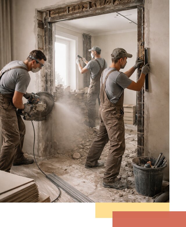 Расширение дверного проема под установку новой двери в Ржеве