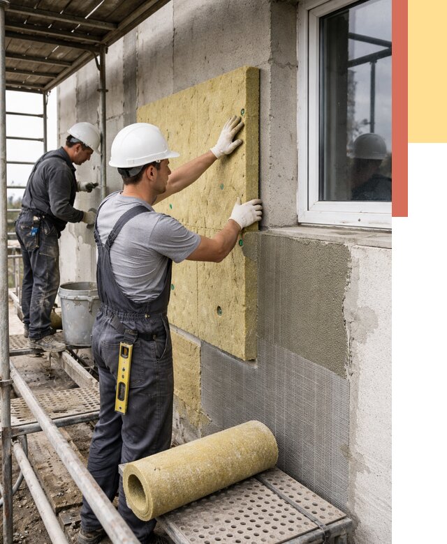 Утепление стен в Ржеве от 4420 руб. под ключ — быстро и недорого | ОТДЕЛОЧНИК-Ржв