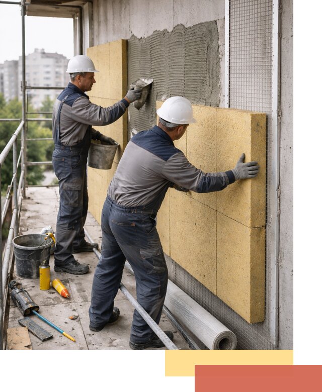 Утепление стен зданий и домов в Ржеве качественно и надежно