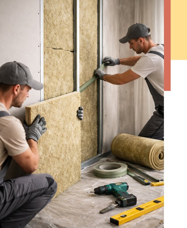 Шумоизоляция стен в Ржеве под ключ от 1902 руб. | ОТДЕЛОЧНИК-Ржв