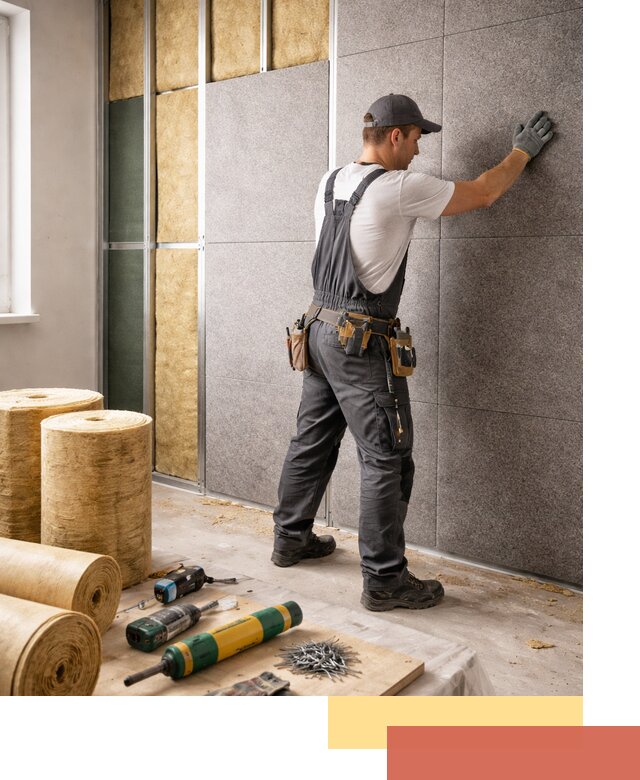 Профессиональная шумоизоляция стен в Ржеве для квартиры и офиса