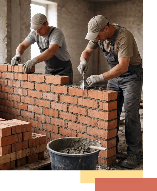 Кладка кирпичных перегородок под ключ в Ржеве