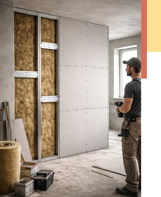 Усиленная перегородка под навеску в Ржеве от 13157 руб. — монтаж под ключ | ОТДЕЛОЧНИК-Ржв