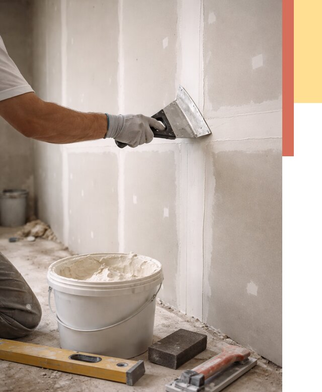 Шпаклевка перегородок из гипсокартона в Ржеве от 2570 руб. — услуги ОТДЕЛОЧНИК-Ржв