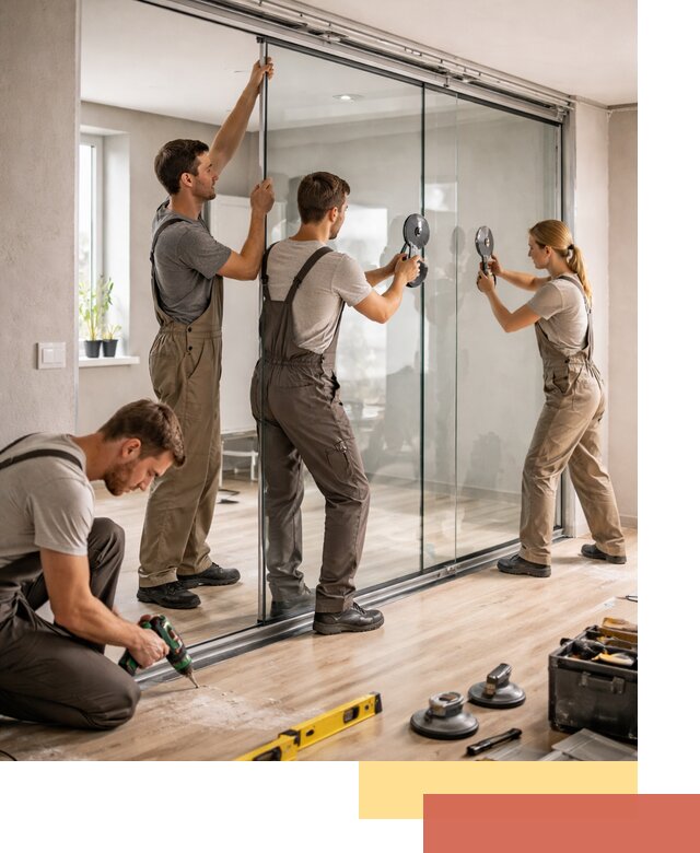 Изготовление стеклянных перегородок на заказ в Ржеве