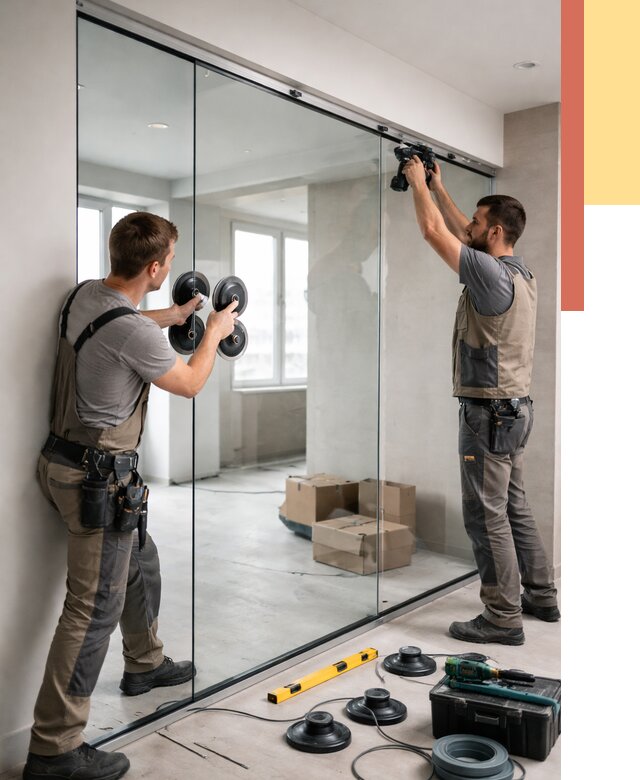 Монтаж стеклянных перегородок в Ржеве от 6681 руб. | ОТДЕЛОЧНИК-Ржв