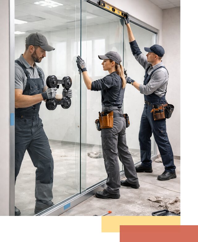 Профессиональный монтаж стеклянных перегородок в Ржеве