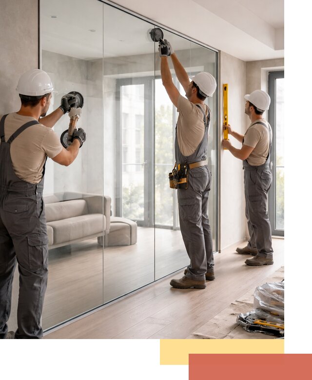 Перегородки из закаленного стекла в Ржеве для офисов и квартир