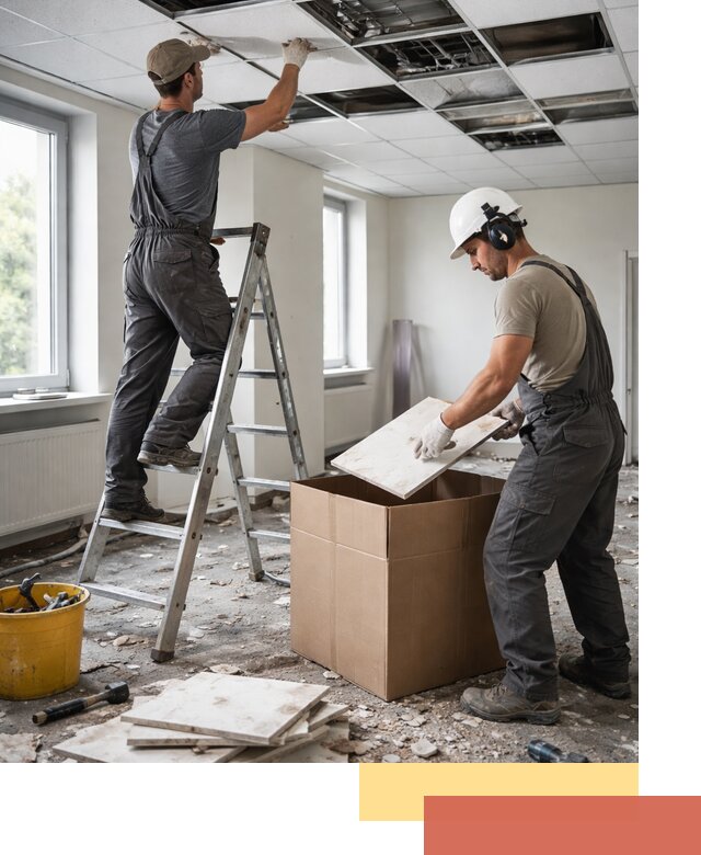 Демонтаж потолочной плитки в Ржеве быстро и аккуратно