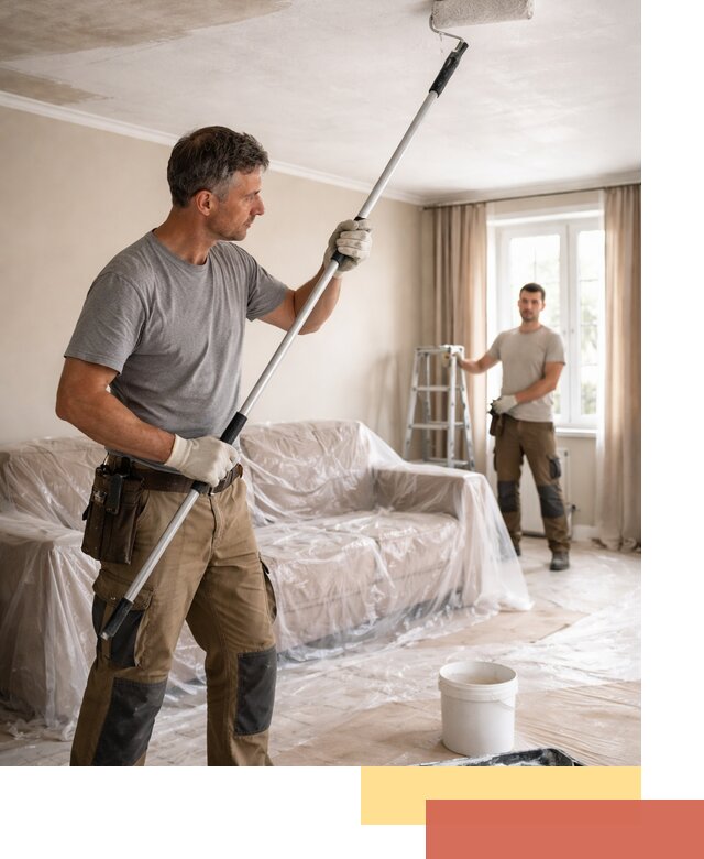 Грунтовка потолка в Ржеве — подготовка под покраску и отделку