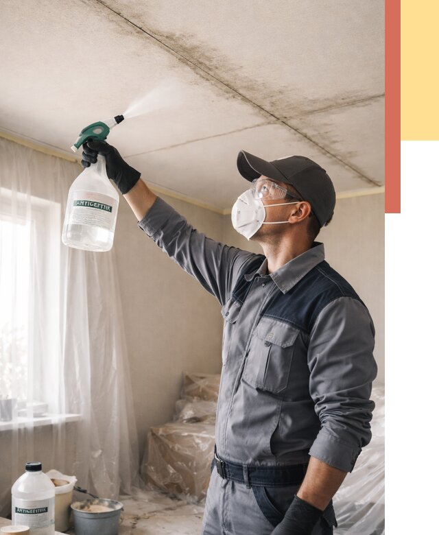 Антисептическая обработка потолка в Ржеве от 2570 руб. | ОТДЕЛОЧНИК-Ржв