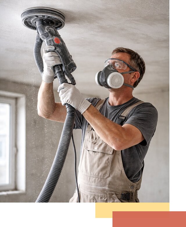 Шлифовка потолка в Ржеве — качественная подготовка под отделку