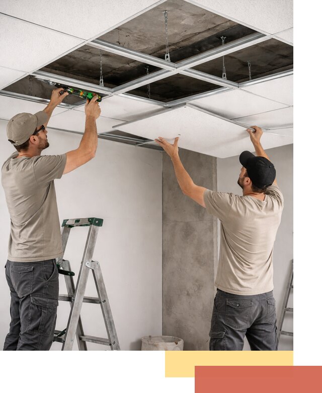 Монтаж потолка Армстронг под ключ в Ржеве