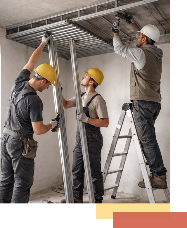 Монтаж реечного потолка под ключ в Ржеве