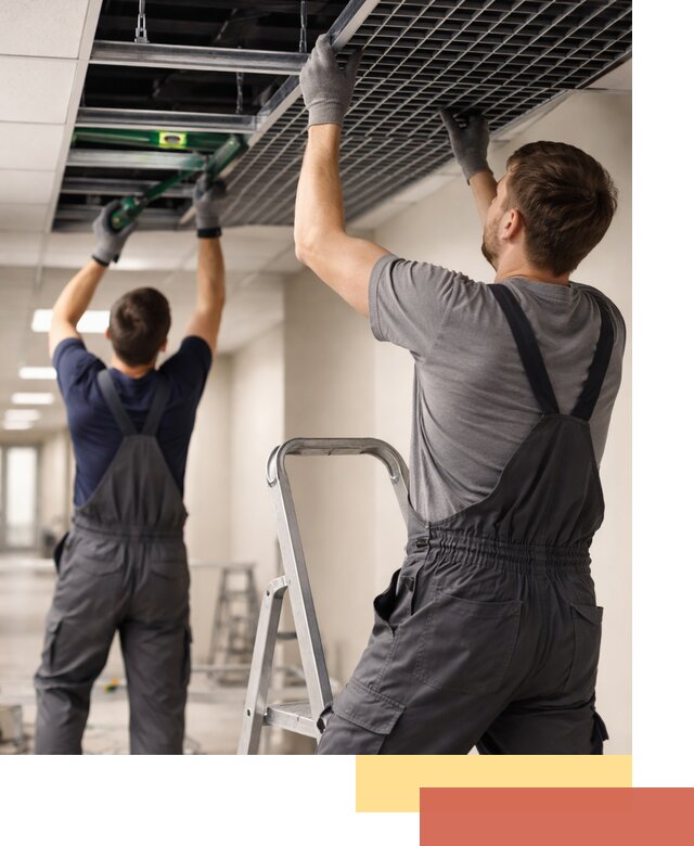 Монтаж потолка Грильято в Ржеве: установка под ключ качественно