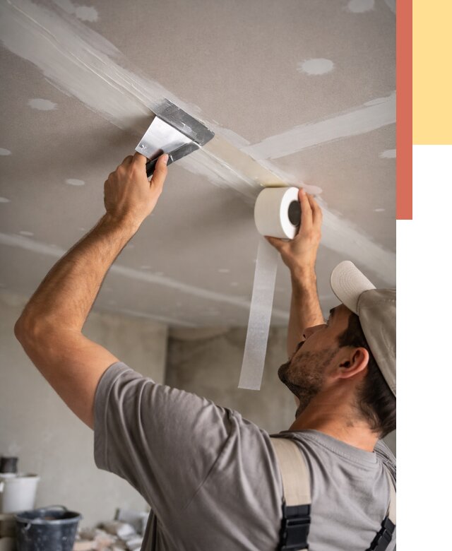 Обработка швов потолка ГКЛ в Ржеве от 7709 руб. под ключ | ОТДЕЛОЧНИК-Ржв