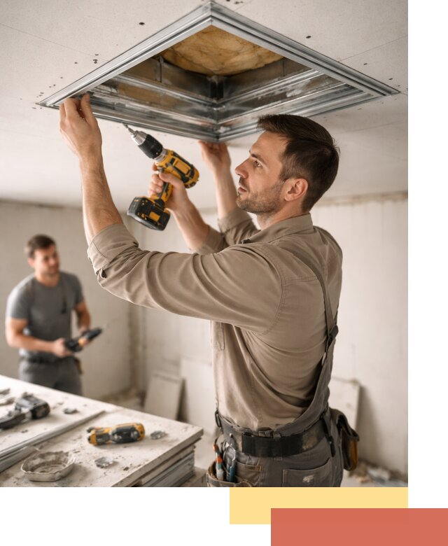 Монтаж люка в потолок из ГКЛ в Ржеве