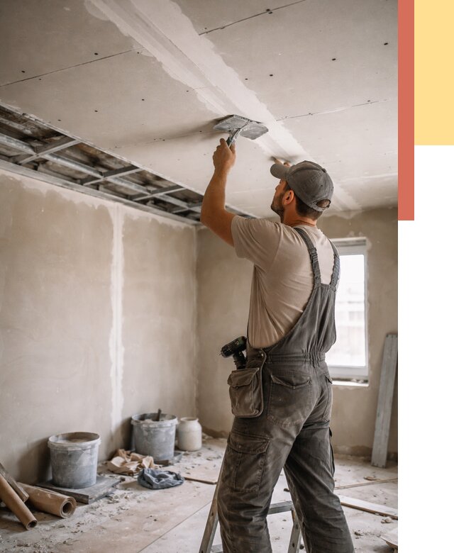 Ремонт потолка из гипсокартона в Ржеве от 668 руб./м² — быстро и недорого | ОТДЕЛОЧНИК-Ржв