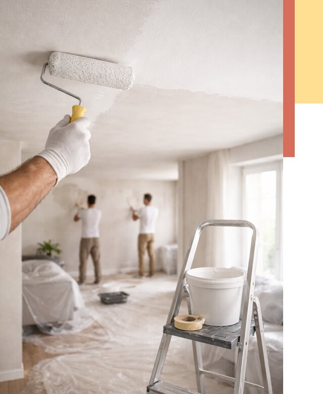 Покраска потолка акриловой краской в Ржеве от 2570 руб. | ОТДЕЛОЧНИК-Ржв