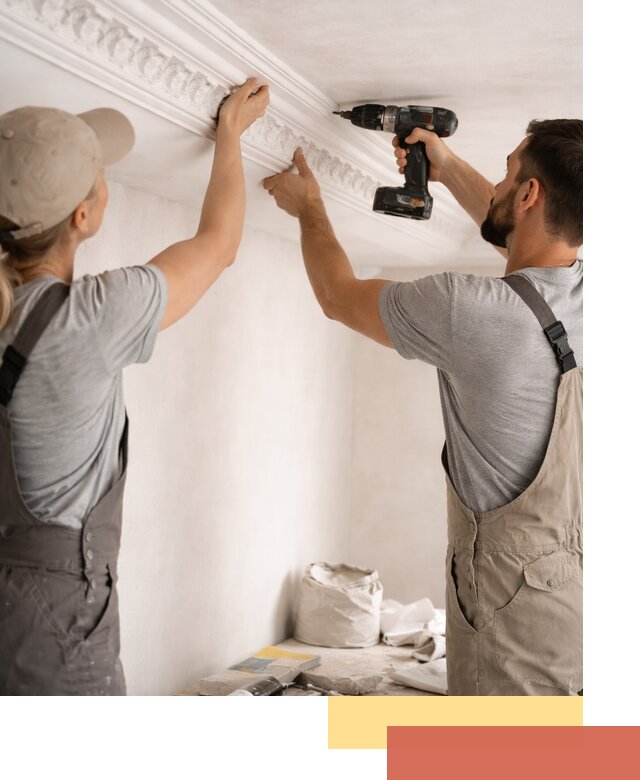 Профессиональный монтаж лепнины на потолок в Ржеве