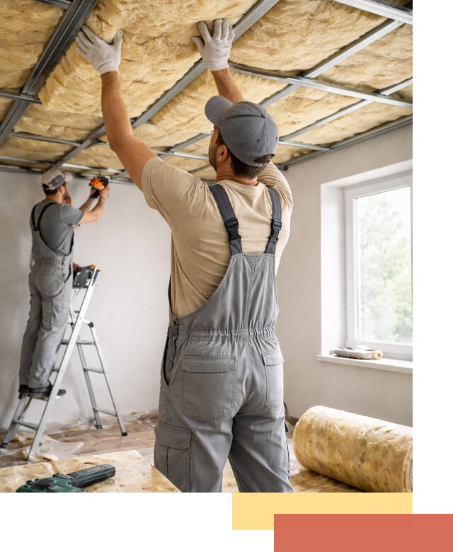 Утепление потолка под ключ в Ржеве качественно и быстро